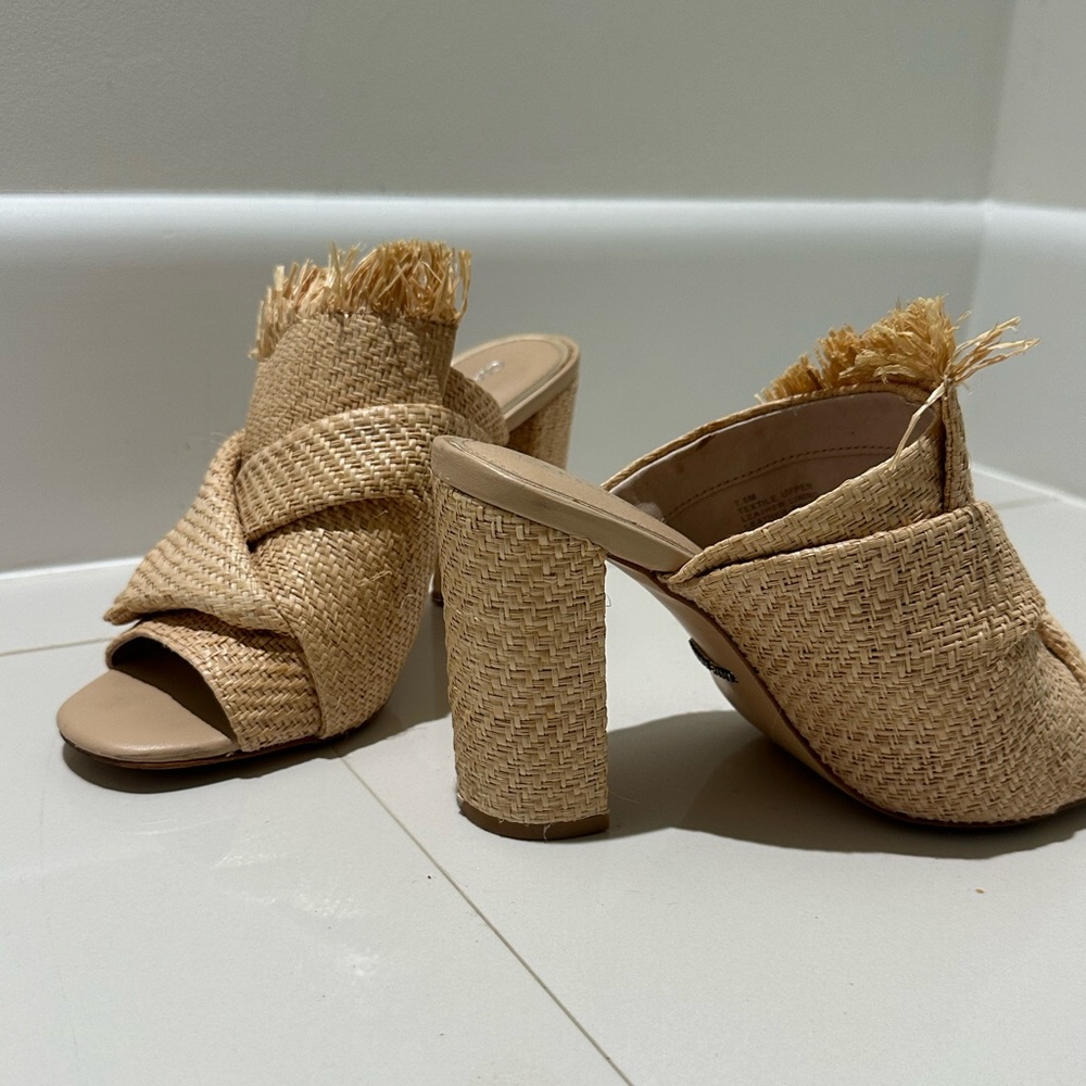 Gianni Bini Tan Woven Heels - Picture 3 of 10